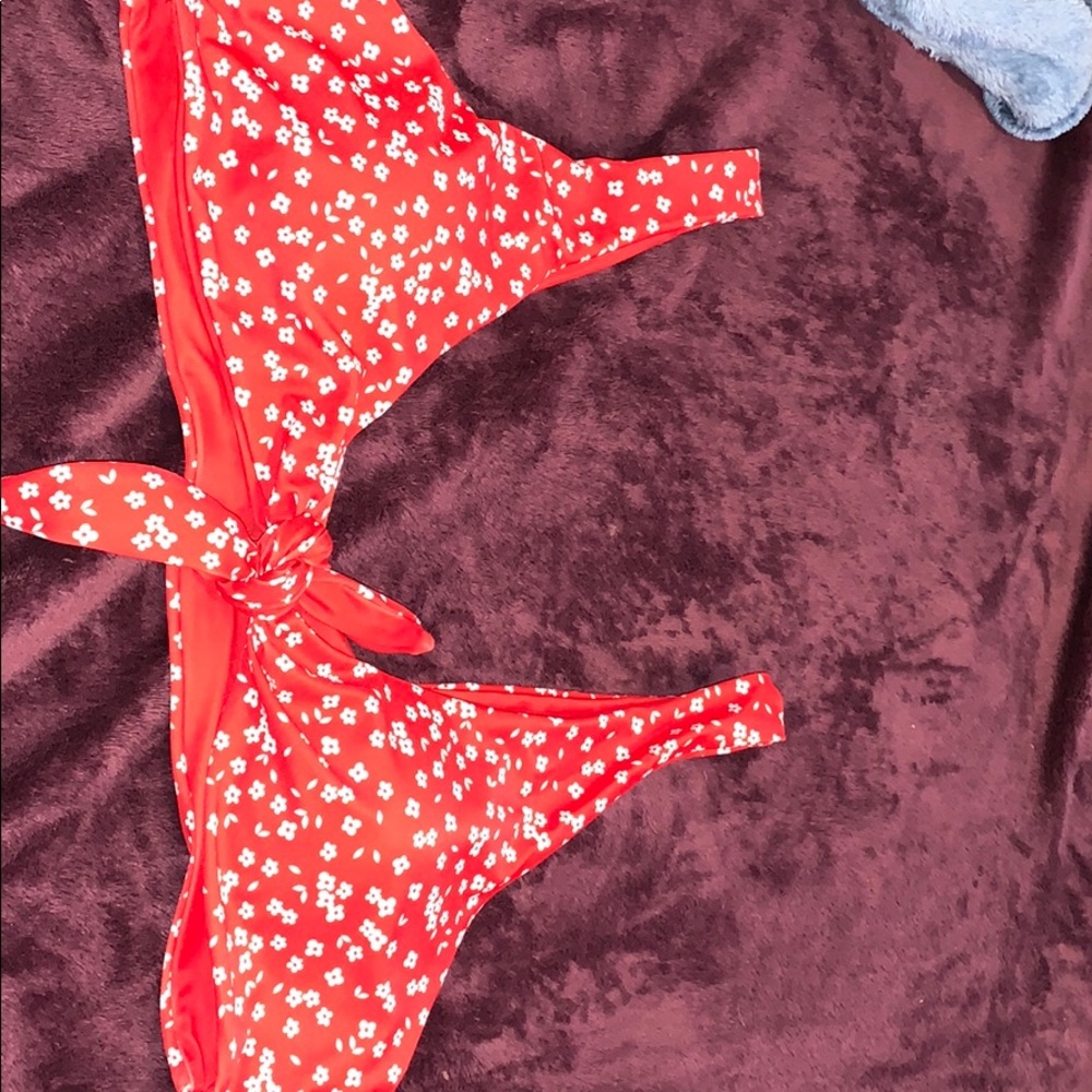 Red swim top
